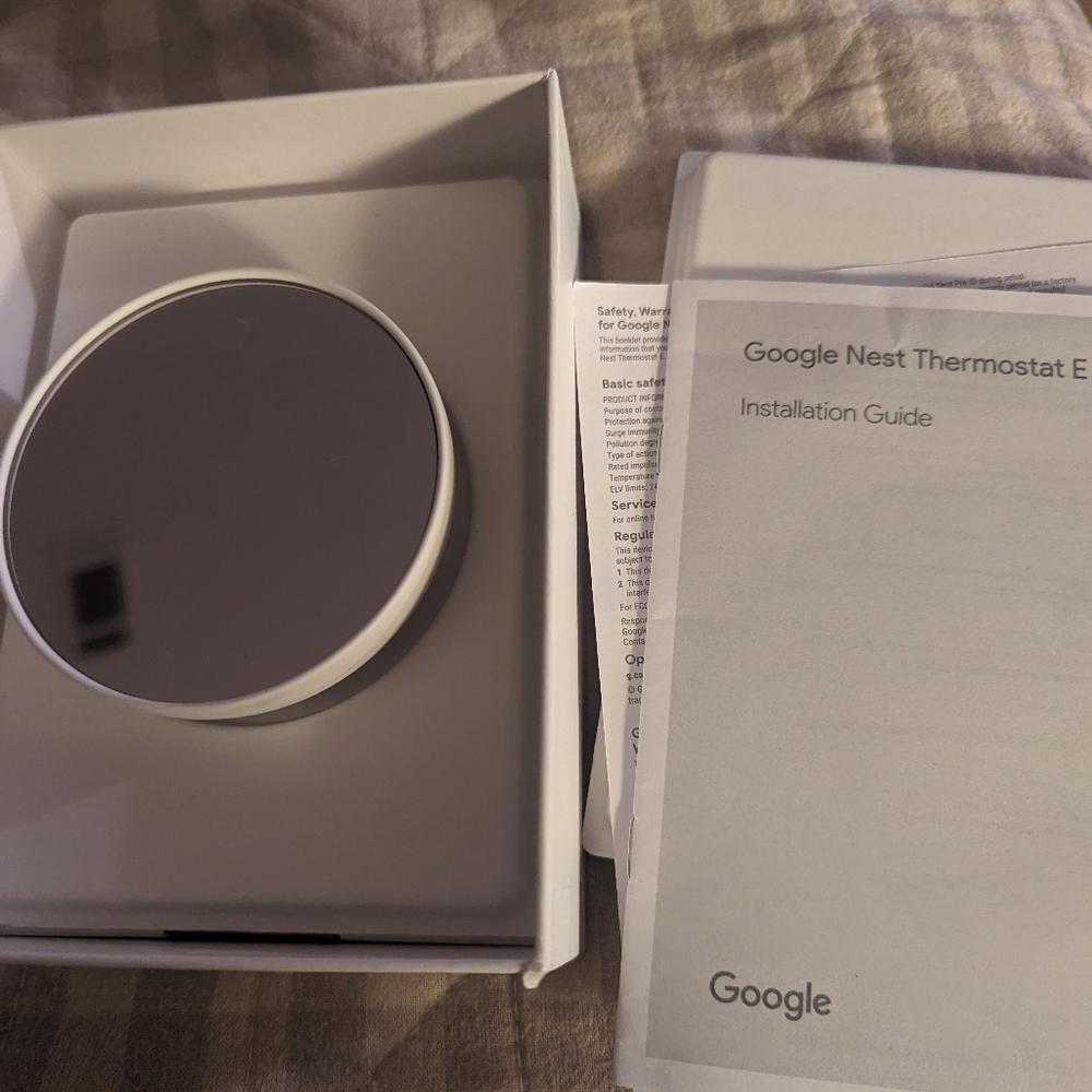 Nest Thermostat E Programmable Smart Thermostat for Home, App Controlled T4001E